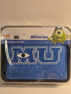 Disney Pixar Monsters Inc Wallet, Monsters University Slim Bifold Wallet